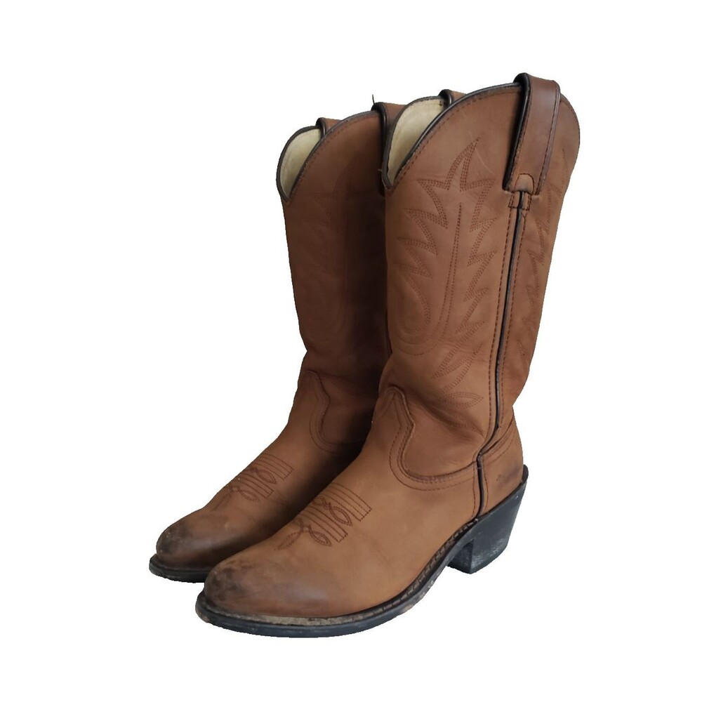 DURANGO Brown Leather Boots Lady Rebel Women's Size 5M Rodeo‎ Cowboy